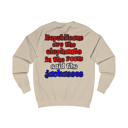 donkeys and elephants - Men's Sweatshirt