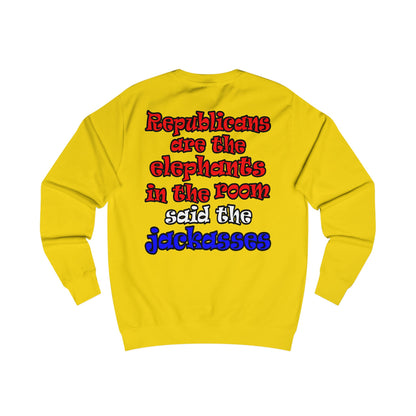 donkeys and elephants - Men's Sweatshirt