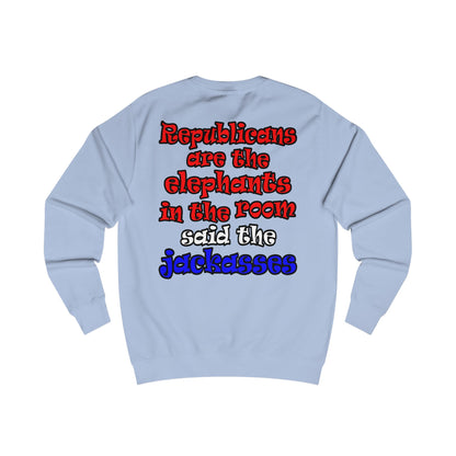 donkeys and elephants - Men's Sweatshirt