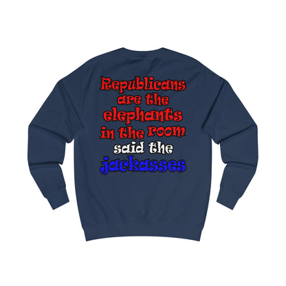 donkeys and elephants - Men's Sweatshirt