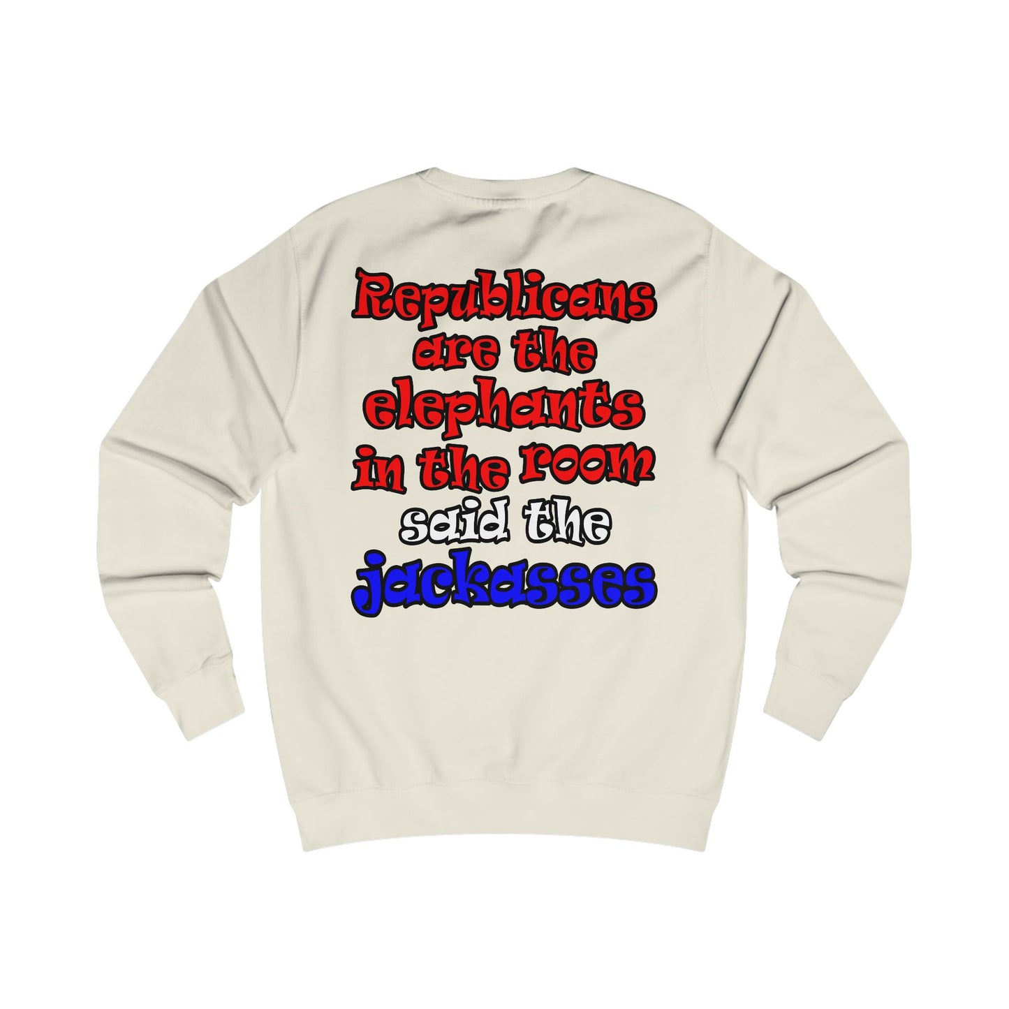 donkeys and elephants - Men's Sweatshirt