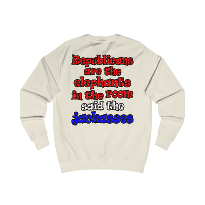 donkeys and elephants - Men's Sweatshirt
