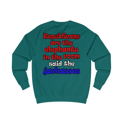donkeys and elephants - Men's Sweatshirt