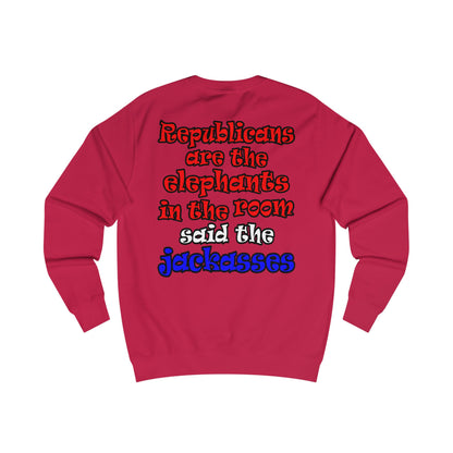 donkeys and elephants - Men's Sweatshirt