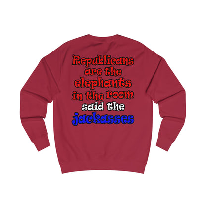 donkeys and elephants - Men's Sweatshirt