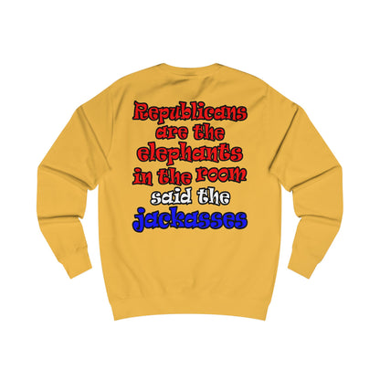 donkeys and elephants - Men's Sweatshirt