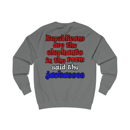 donkeys and elephants - Men's Sweatshirt