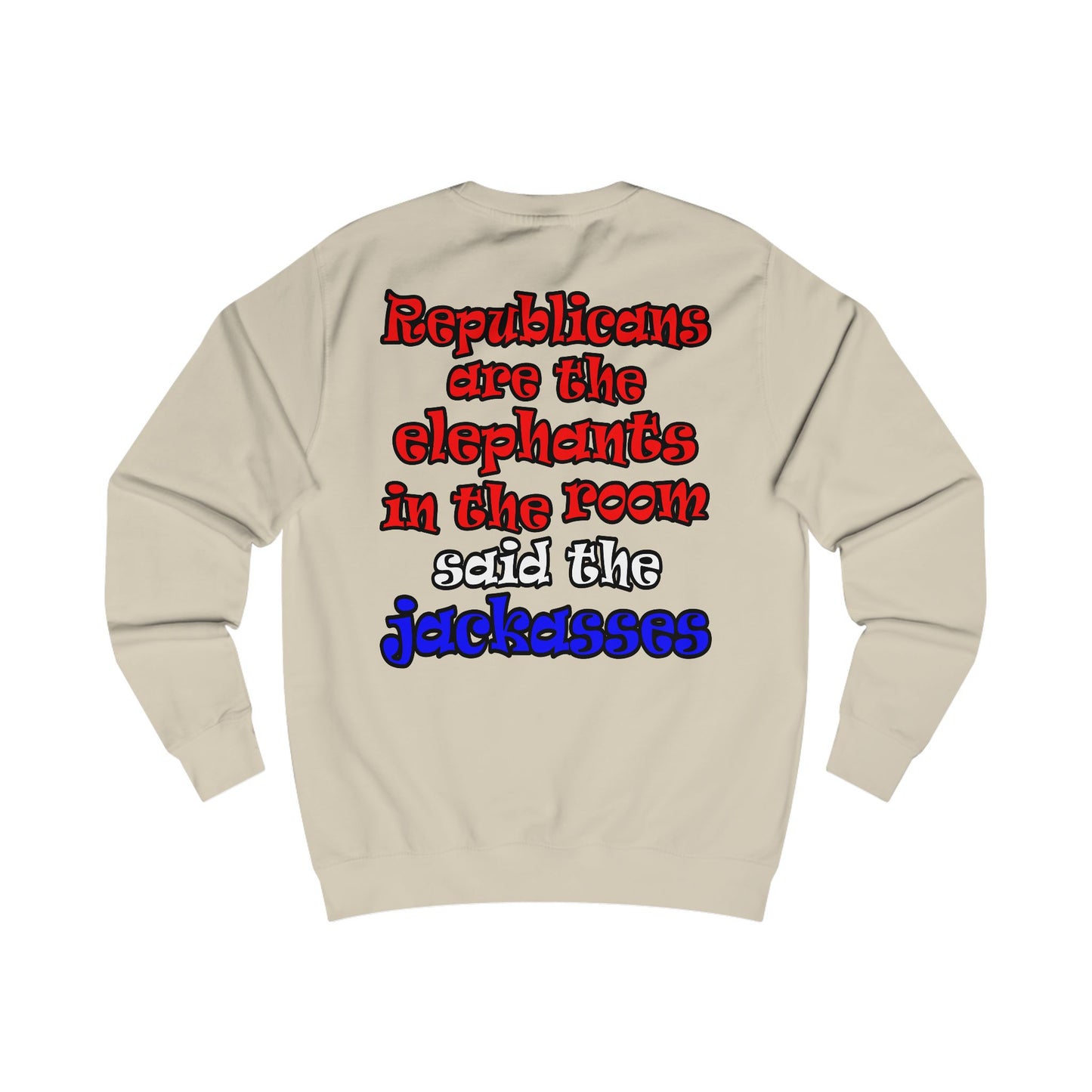 donkeys and elephants - Men's Sweatshirt