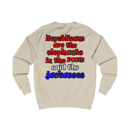 donkeys and elephants - Men's Sweatshirt