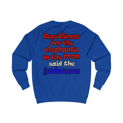 donkeys and elephants - Men's Sweatshirt