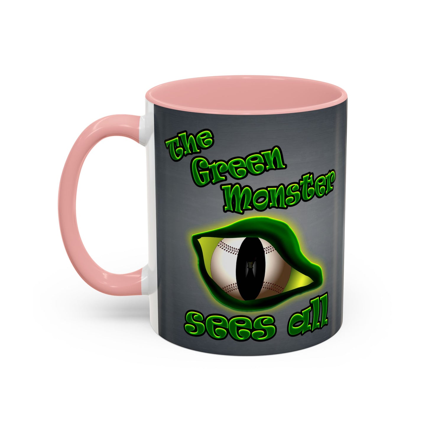 green monster - Accent Mug (grey-light grey)