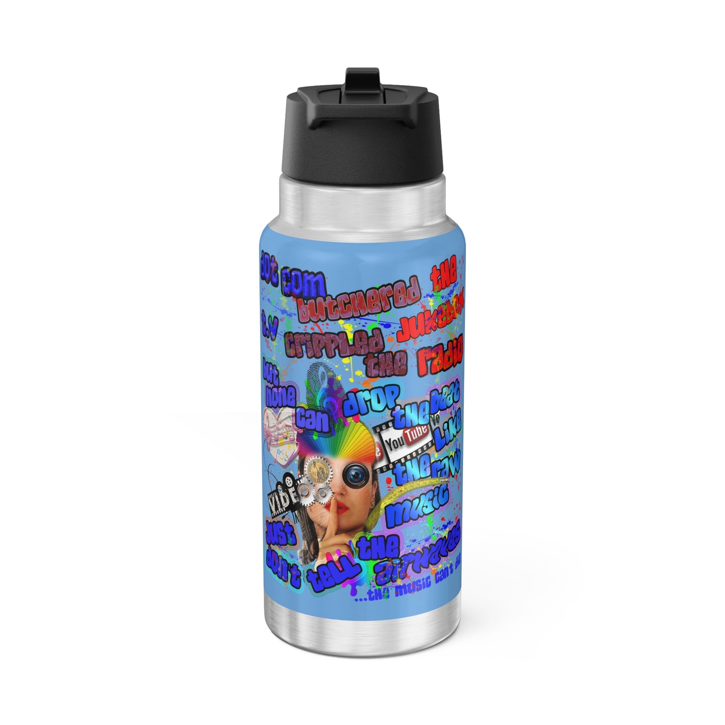 drop the beat - Gator Tumbler, 32oz (light blue)