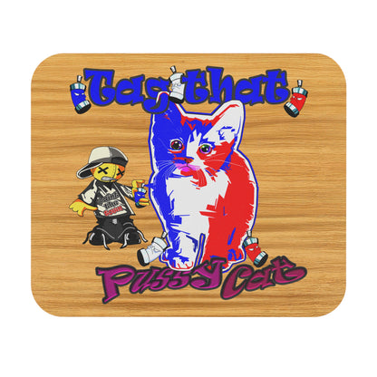 tag that - Mouse Pad (Rectangle) (butterscotch wood finish)