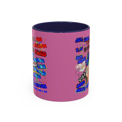 drop the beat - Accent Mug (light pink)