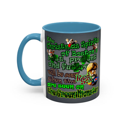 christmas spirits of boston - Accent Mug (grey-light grey)