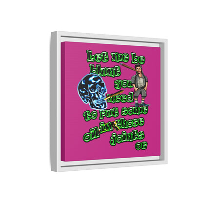 og - framed canvas art (pink)