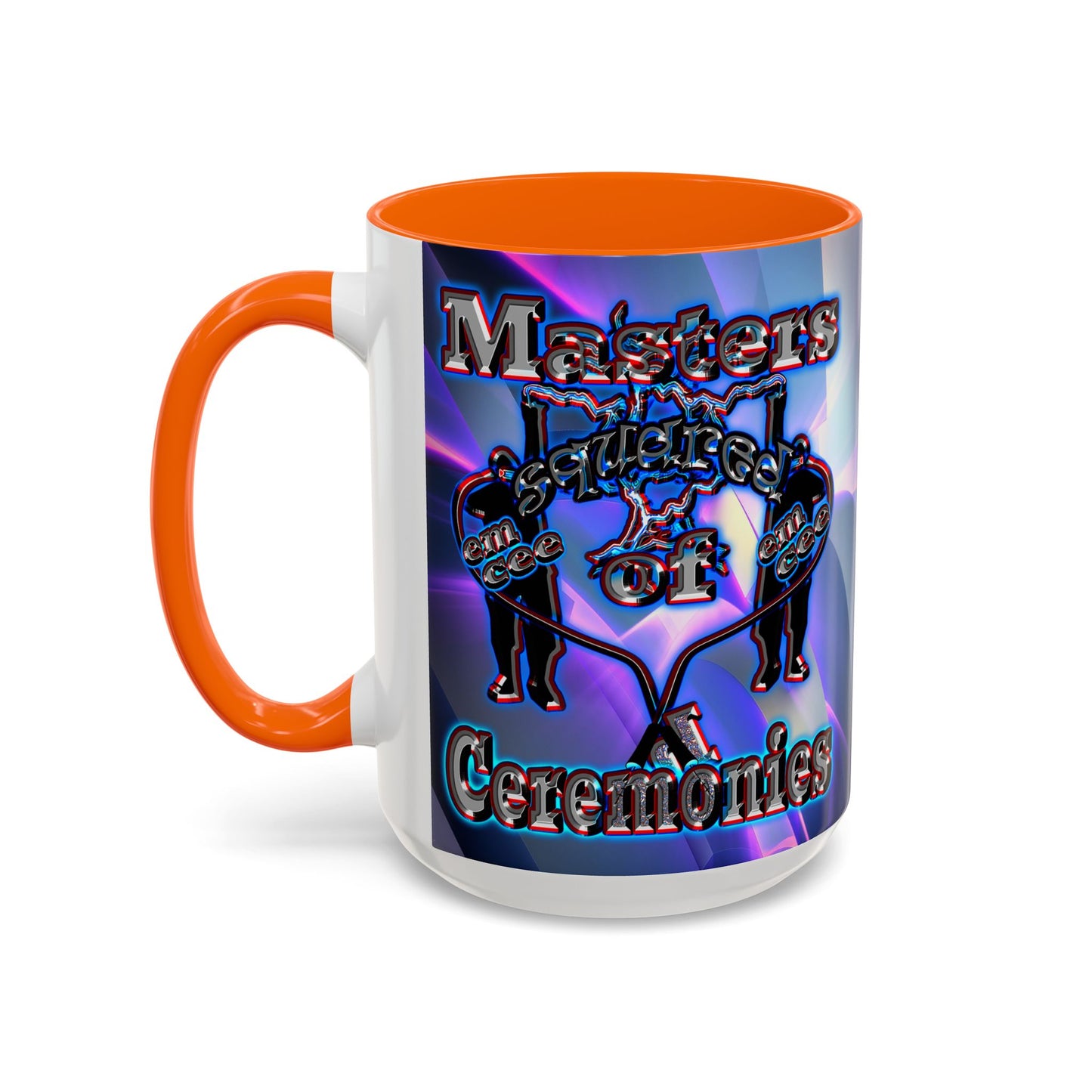 em cee squared - Accent Mug (grey-pink wave)