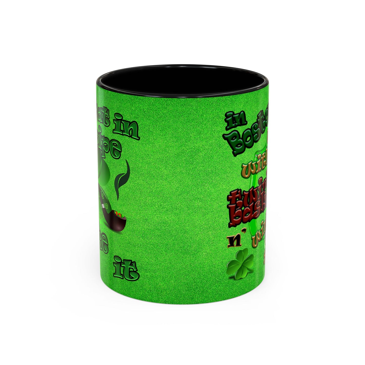 celtics logo - Accent Mug (green turf)