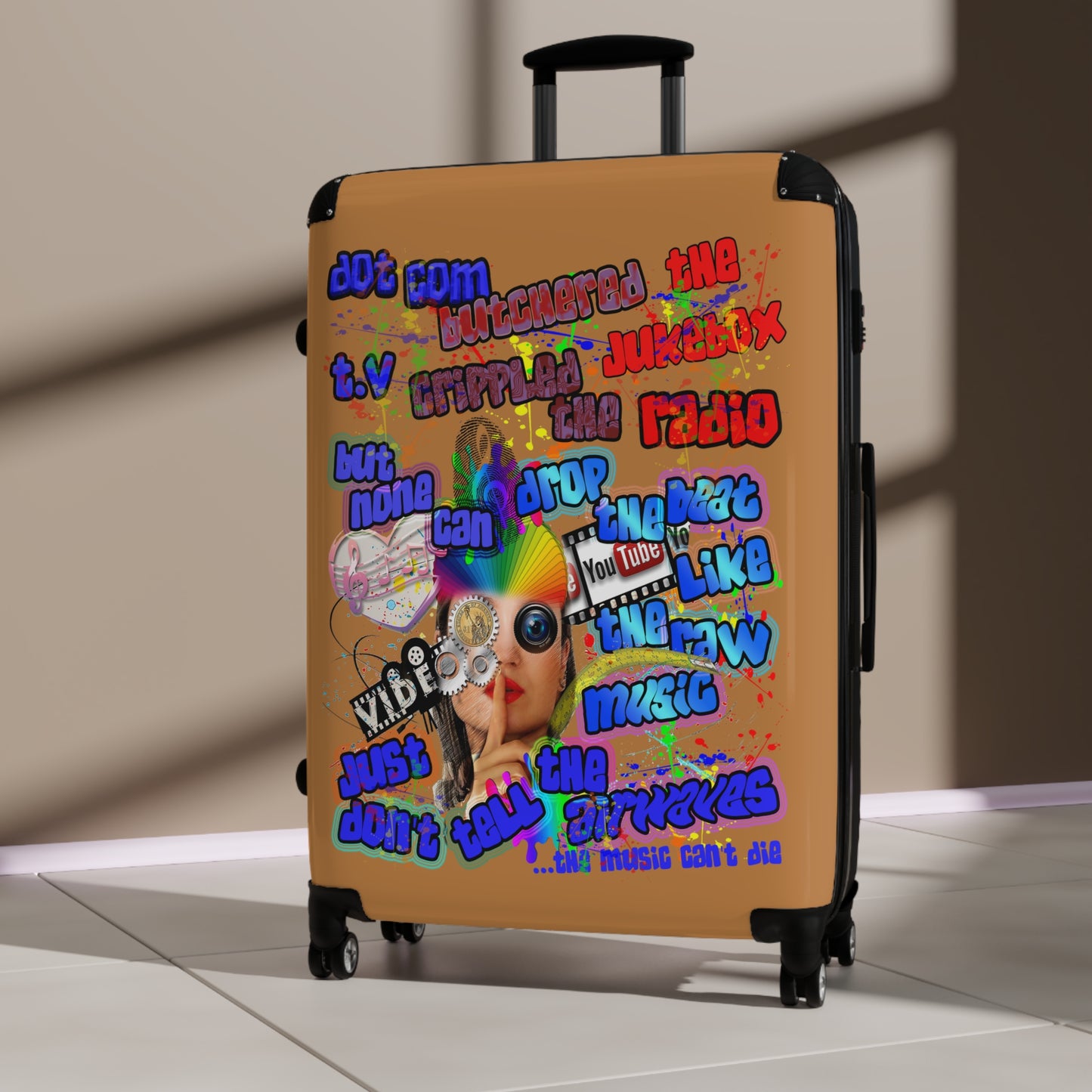 drop the beat - Suitcase (light brown)