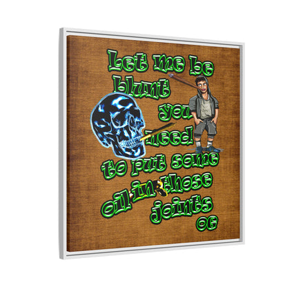 og - framed canvas art (brown papyrus)