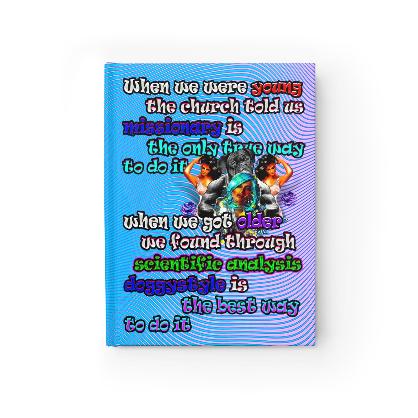 doggystyle - journal-blank (light blue-purple wave)
