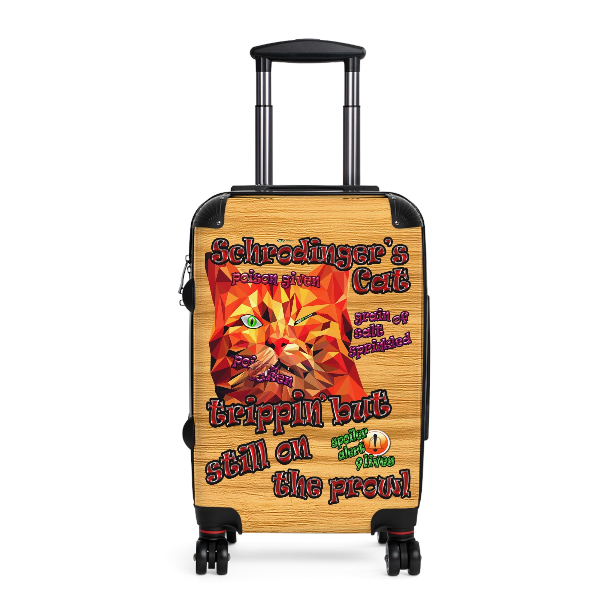 schrodinger's cat - Suitcase (butterscotch wood finish)