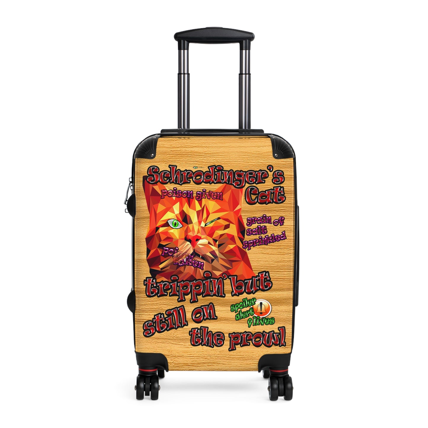 schrodinger's cat - Suitcase (butterscotch wood finish)