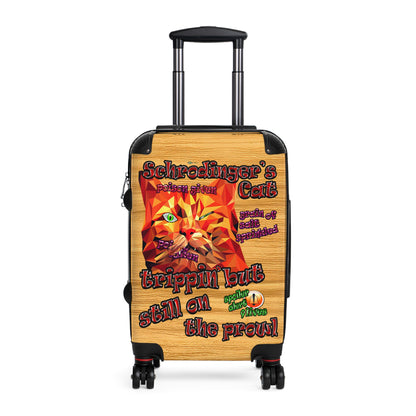 schrodinger's cat - Suitcase (butterscotch wood finish)