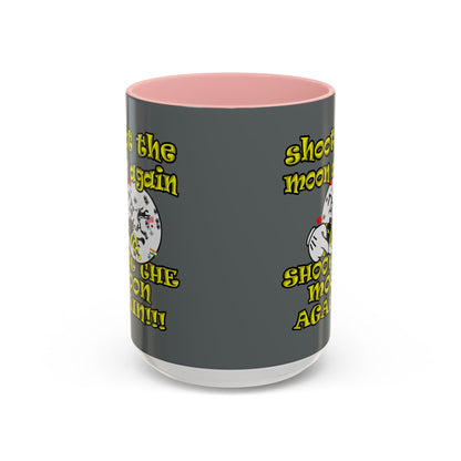 shoot the moon again - Accent Mug (dark grey)