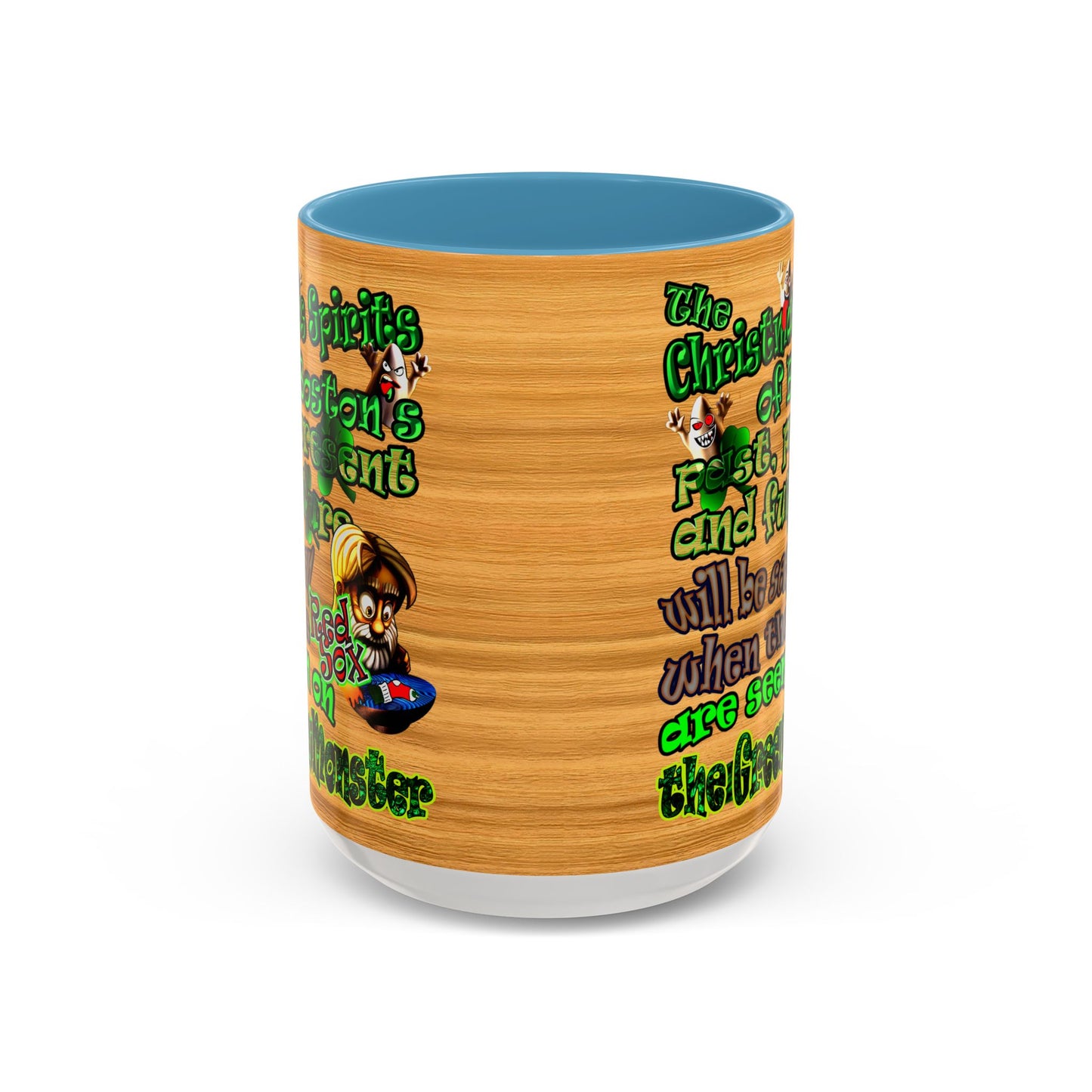 christmas spirits of boston - Accent Mug (butterscotch wood finish)