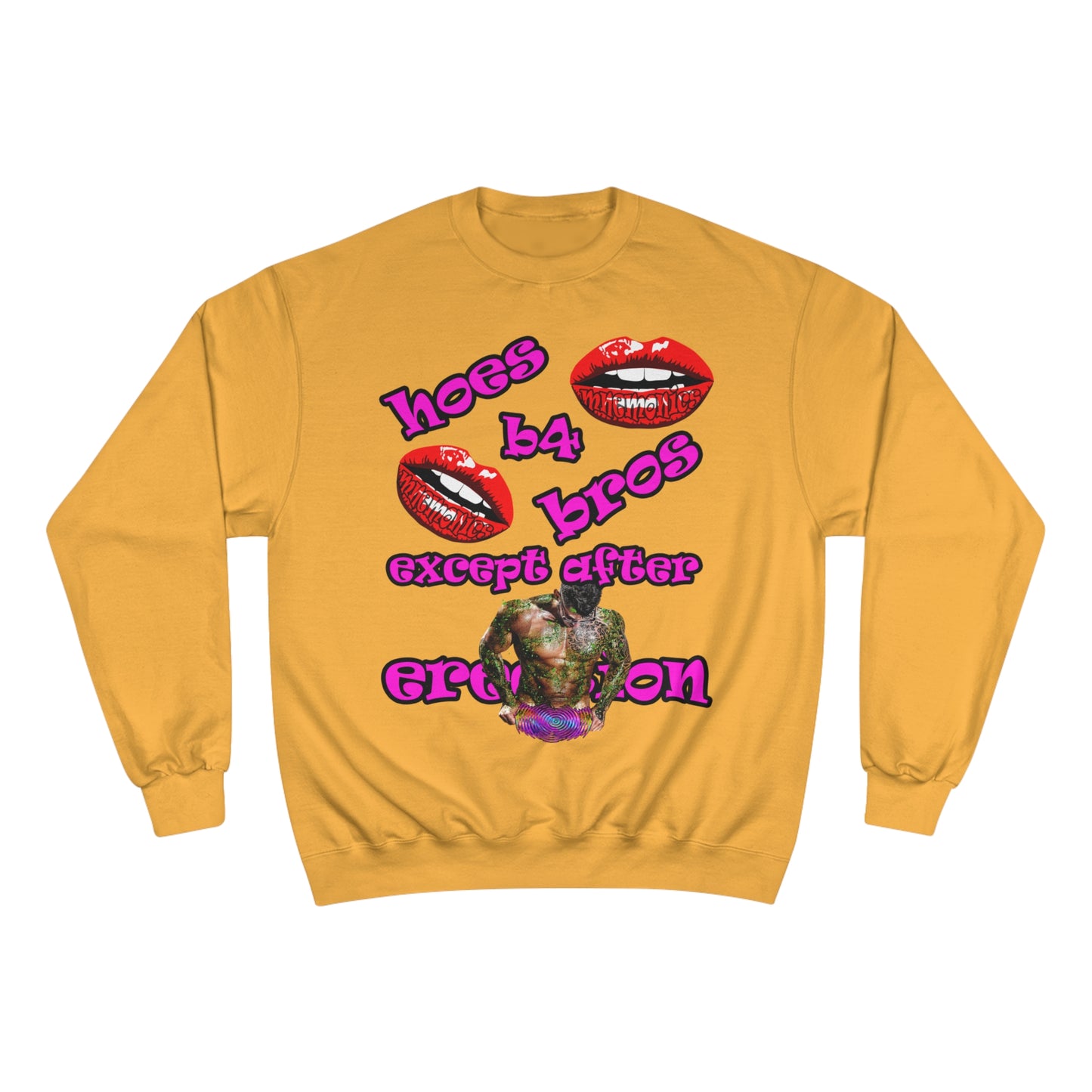 hoes b4 bros - Champion Sweatshirt