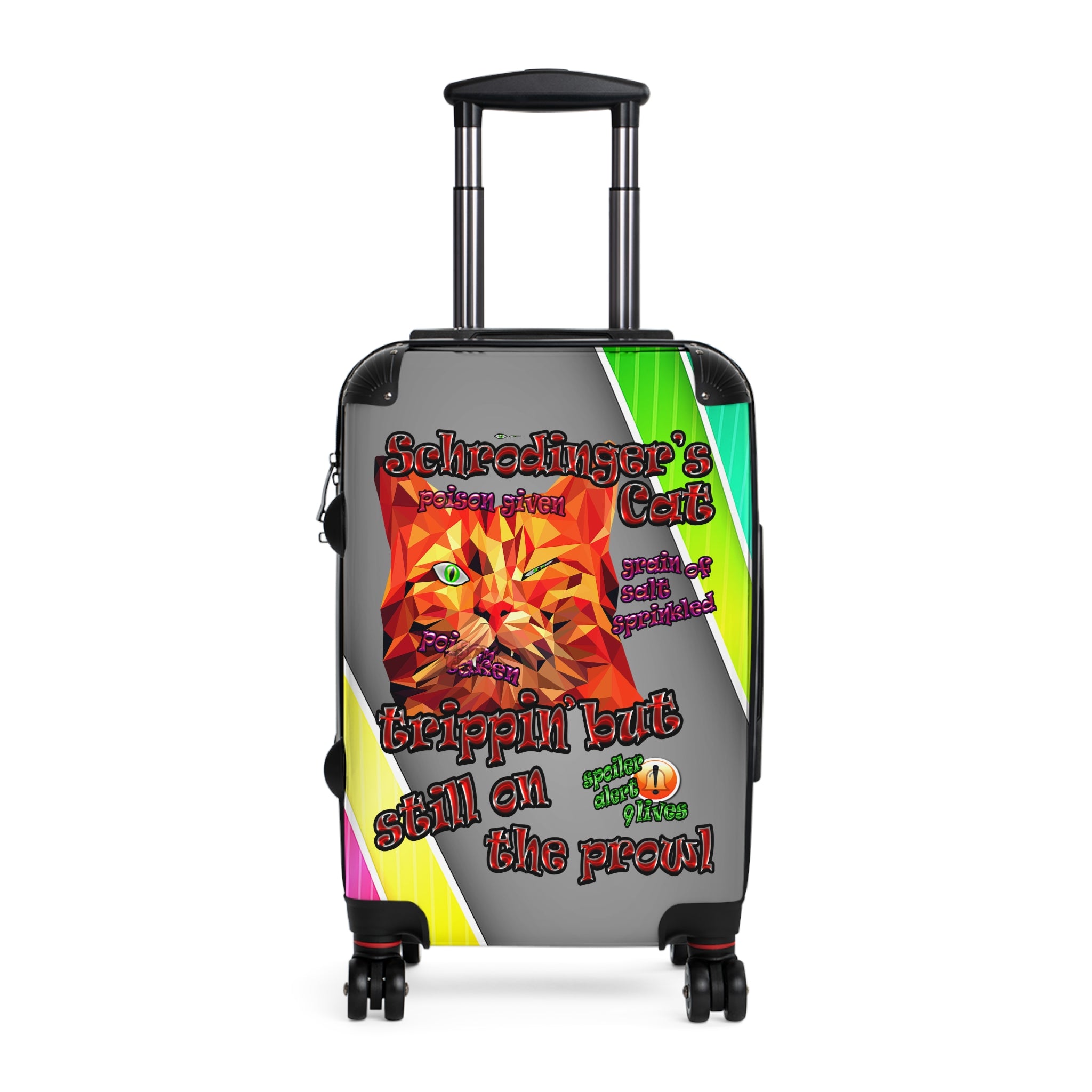 schrodinger's cat - suitcase (rainbow split)