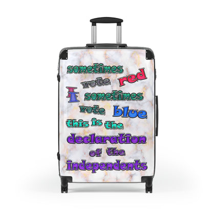 declaration of the independents - Suitcase (white marble)