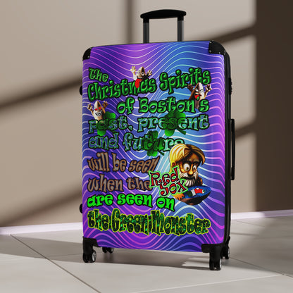 christmas spirits of boston - Suitcase (purple wave)