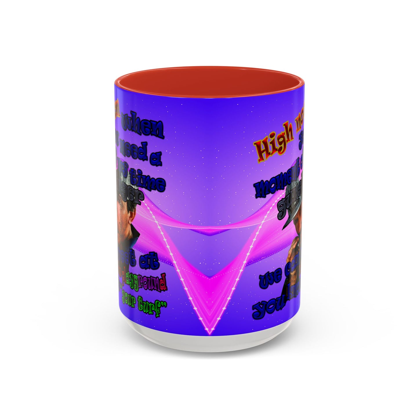 high noon - Accent Mug (purple-pink wave)