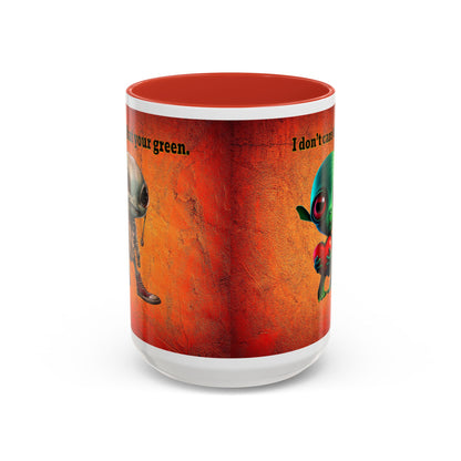 I don't care that your grey - Accent Mug (burnt orange)