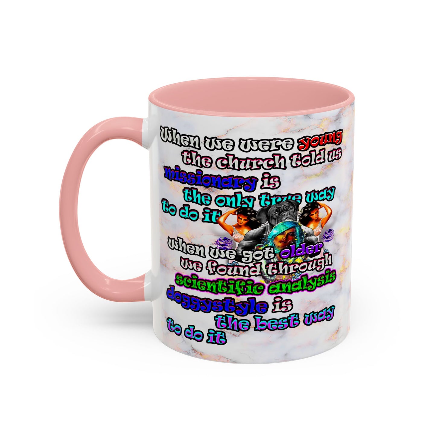 doggystyle - Accent Mug (white marble)
