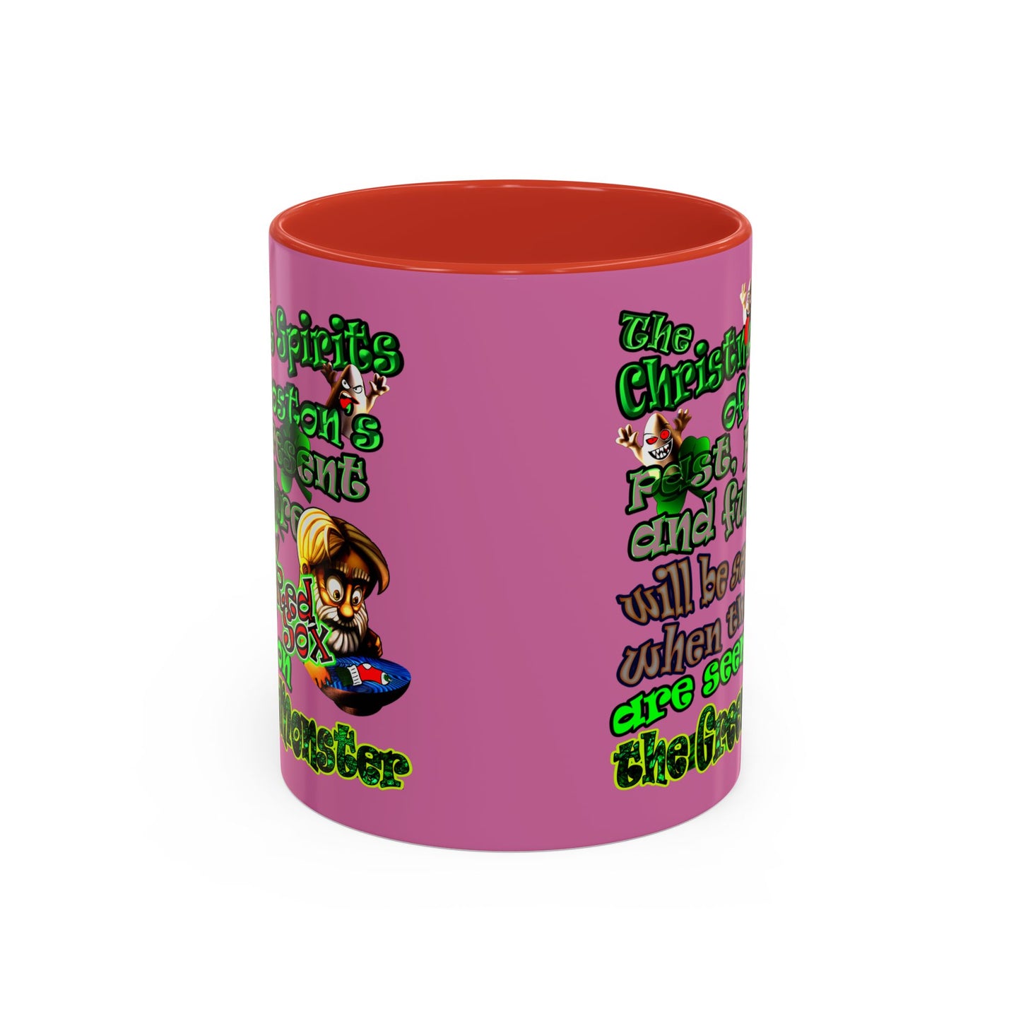 christmas spirits of boston - Accent Mug (light pink)