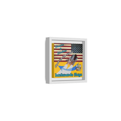 shoot for the stars - framed canvas art (yellow)