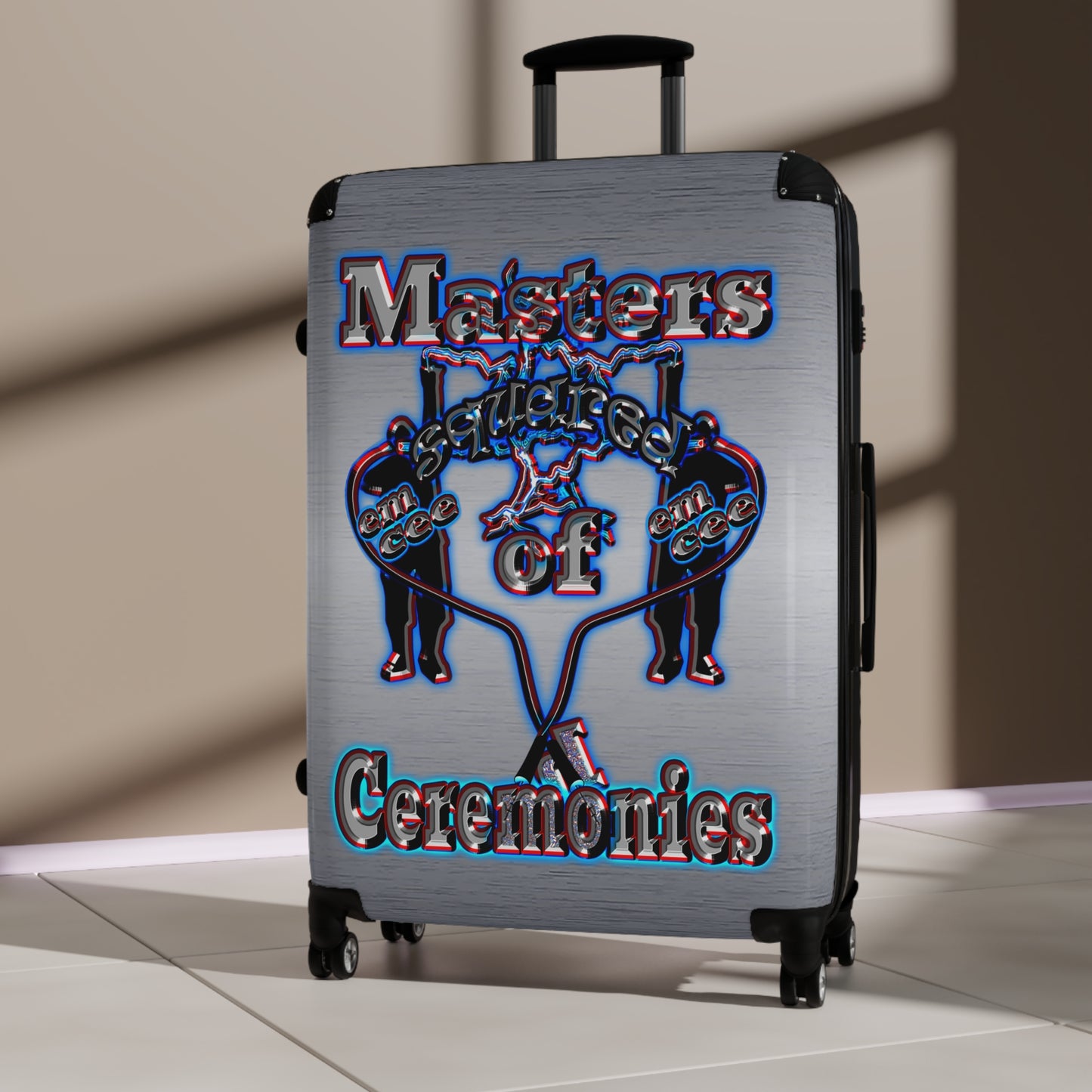 em cee squared - Suitcase (brushed nickel)