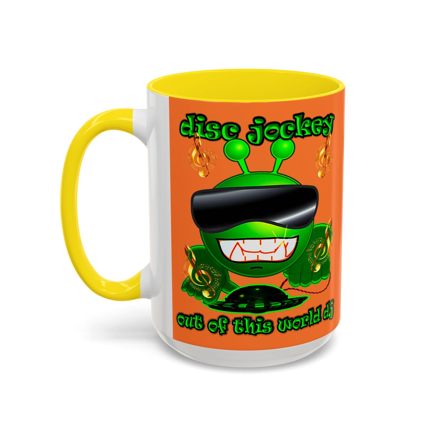 disc jockey - Accent Mug (crusta)