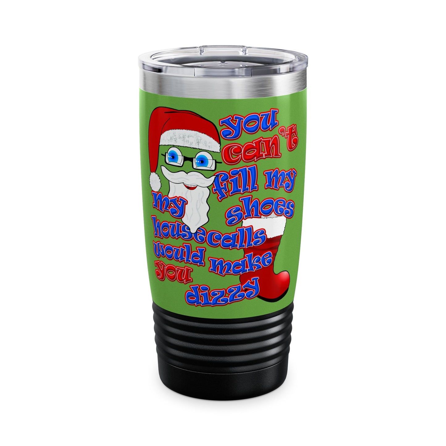 santa's shoes - Ringneck Tumbler, 20oz (green)