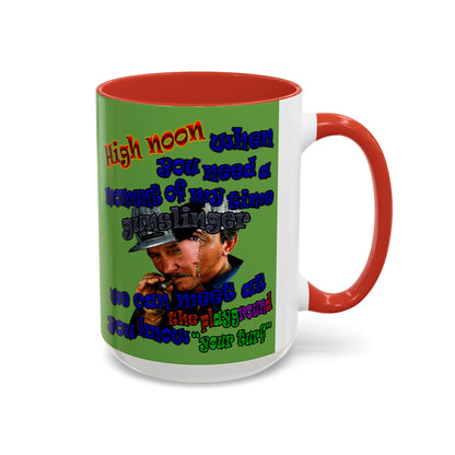 high noon - Accent Mug (green)