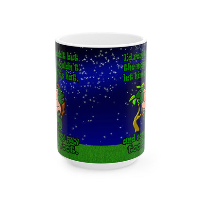 turtle race - White Mug ('snoops' background)