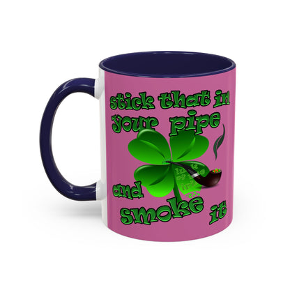 celtics logo - Accent Mug (light pink)