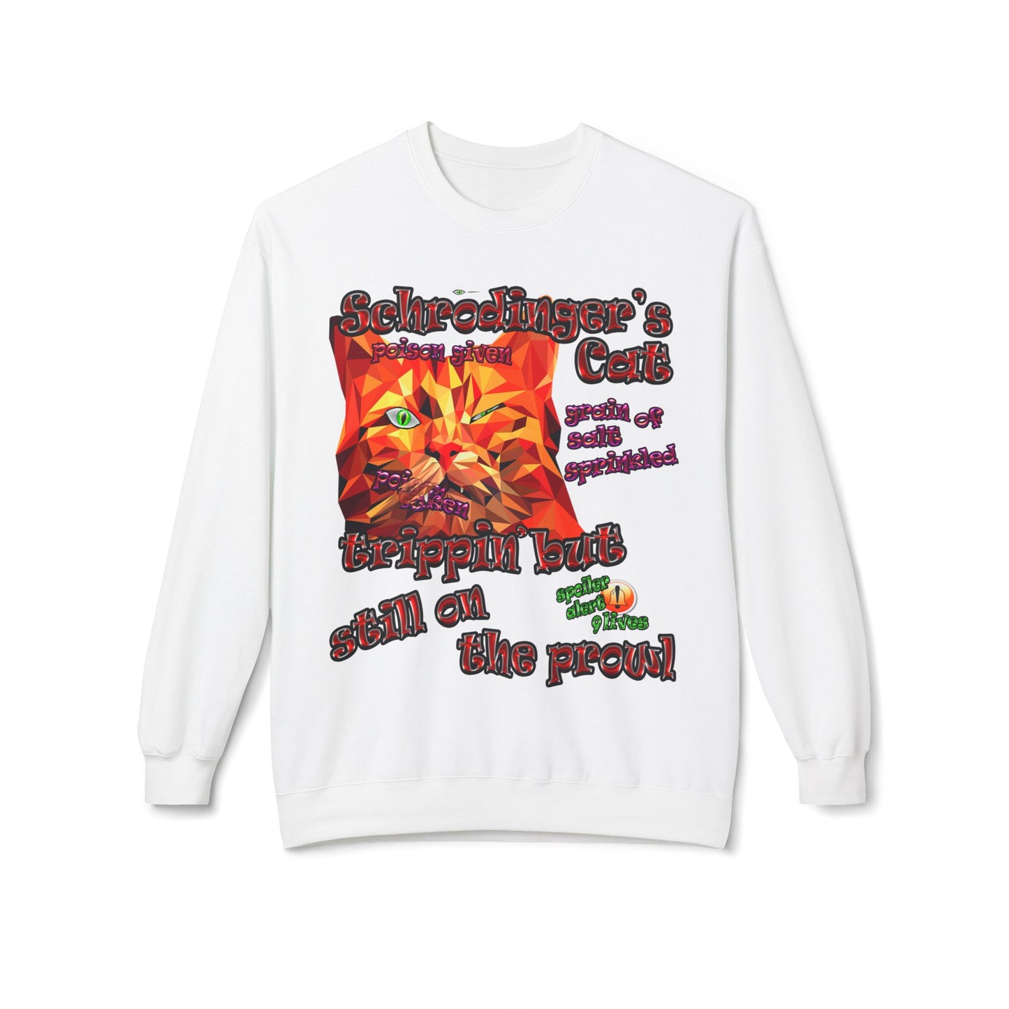 schrodinger's cat - Unisex Midweight Softstyle Fleece Crewneck Sweatshirt