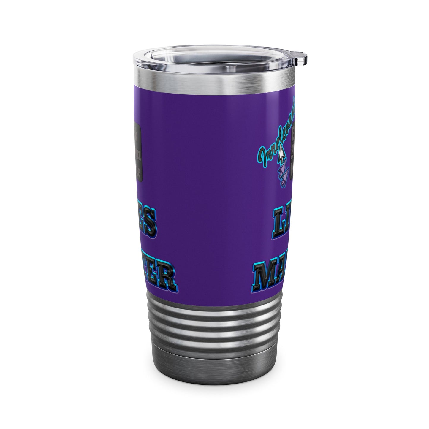 irrelevant - Ringneck Tumbler, 20oz (purple)
