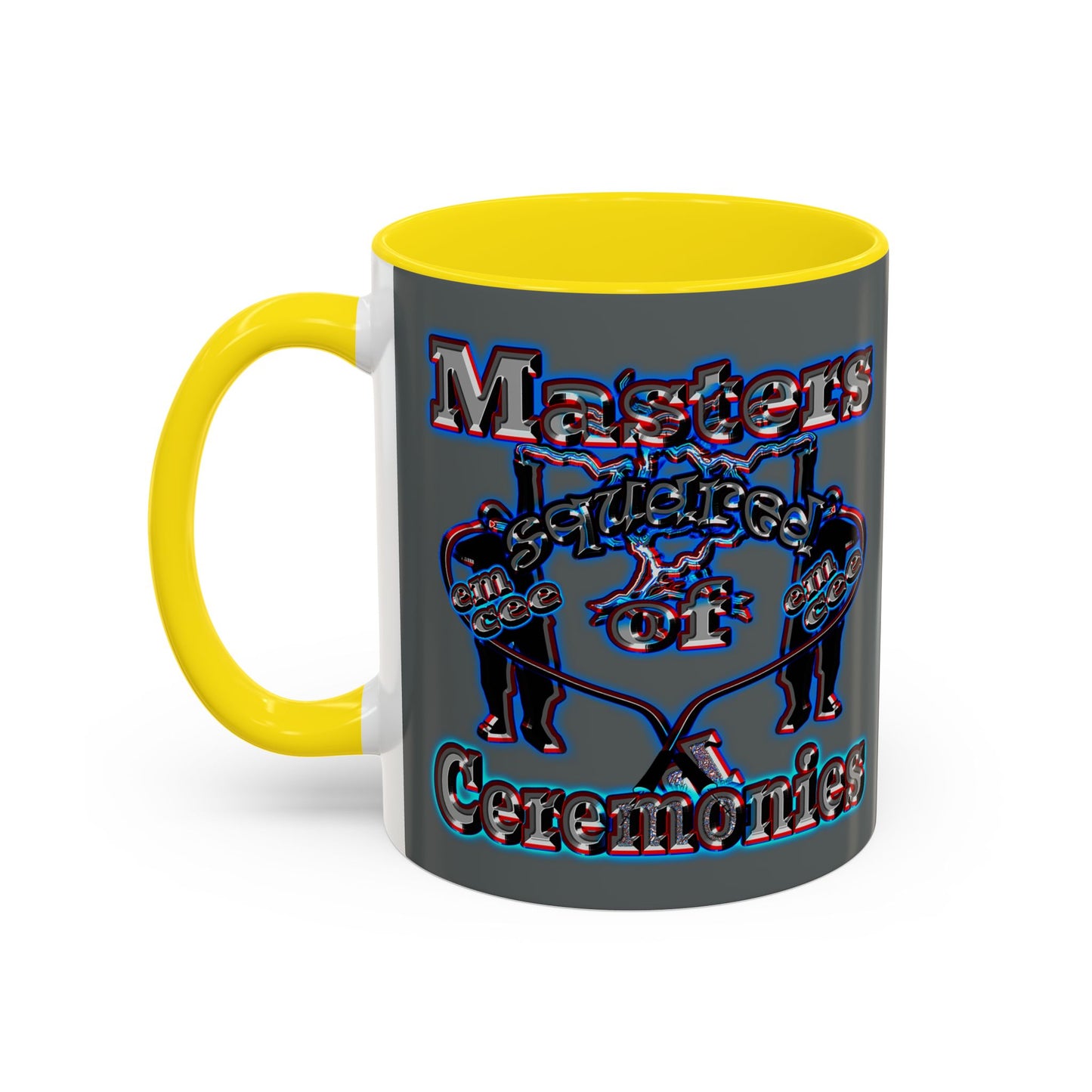 em cee squared - Accent Mug (dark grey)