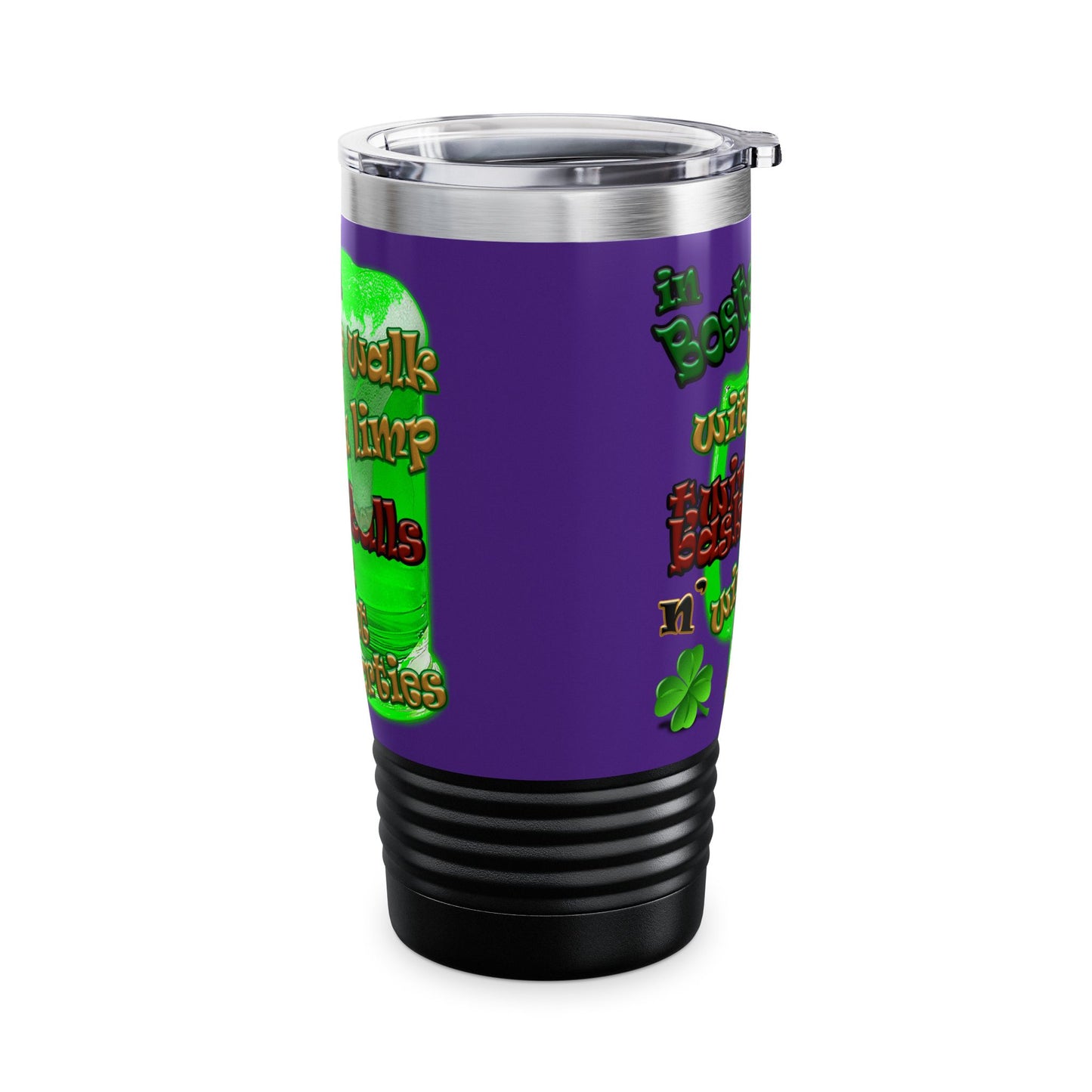celtics logo - Ringneck Tumbler, 20oz (purple)