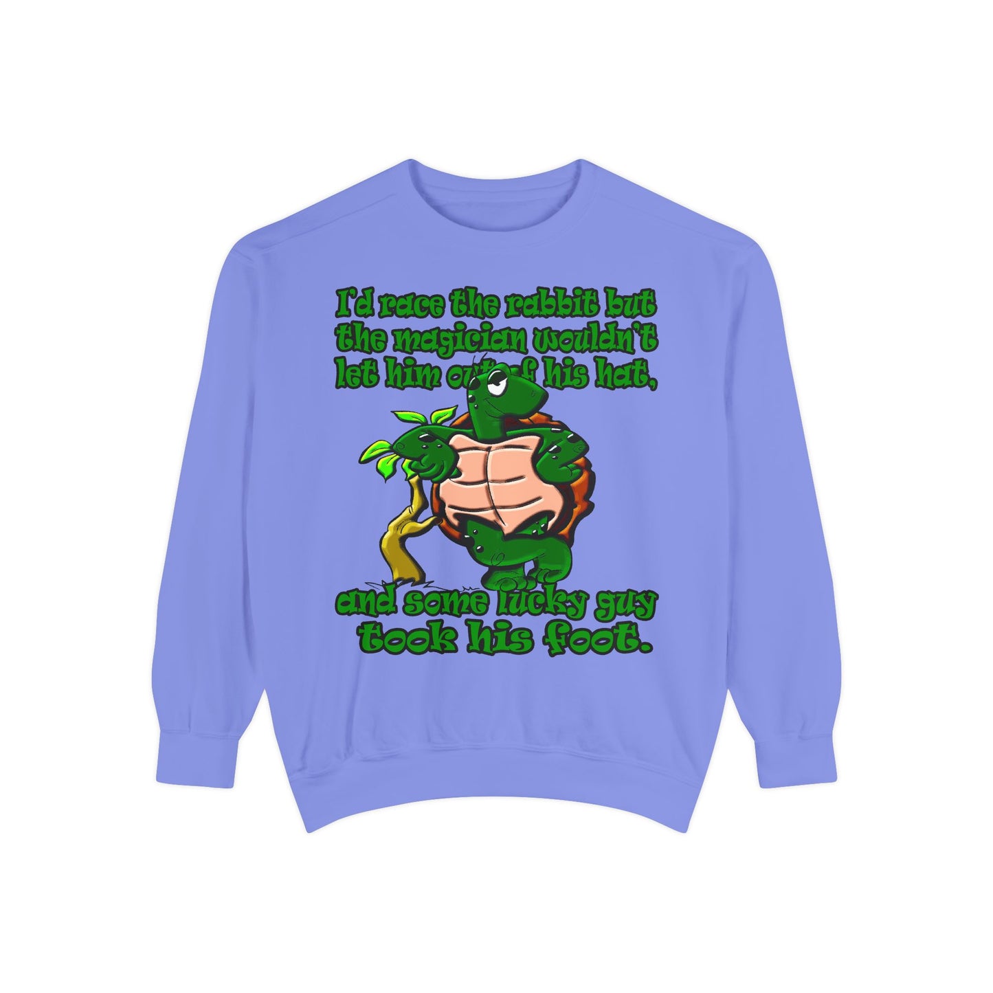 turtle race - Unisex Garment-Dyed Sweatshirt